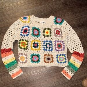 ADORA Cream Crochet Top